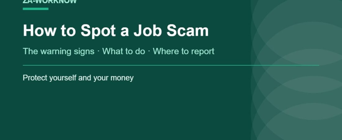 How to Spot Job Scams in South Africa (And Where to Report Them)