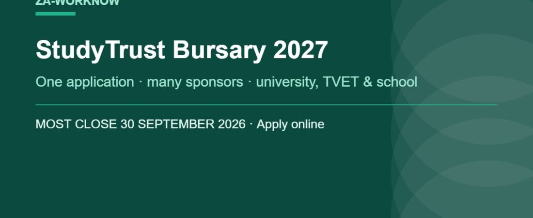 StudyTrust Bursary 2027: One Application, Many Sponsors