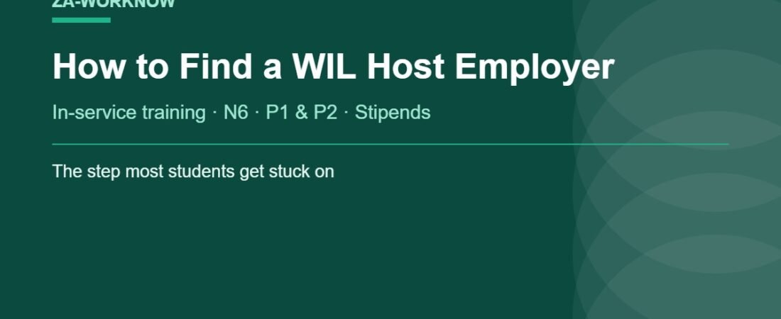How to Find a WIL Host Employer in South Africa (In-Service Training Guide)